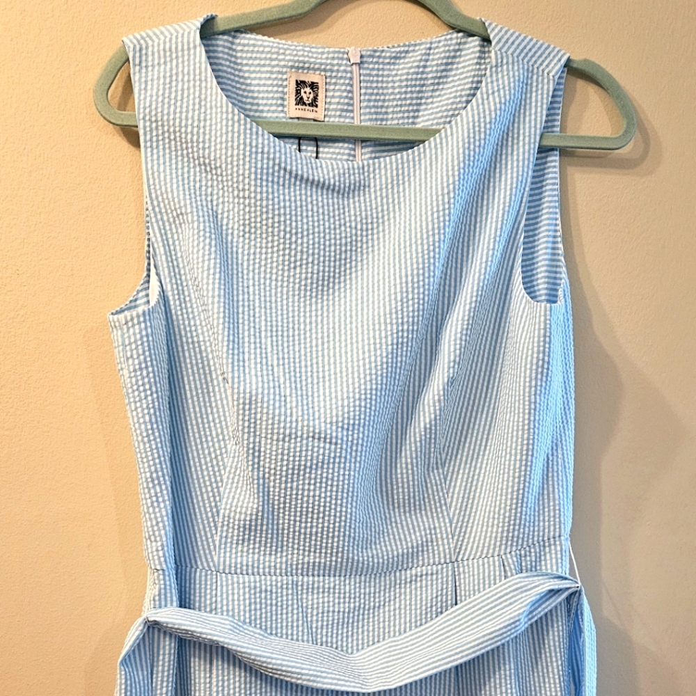 NWT Anne Klein Seersucker Dress- 14